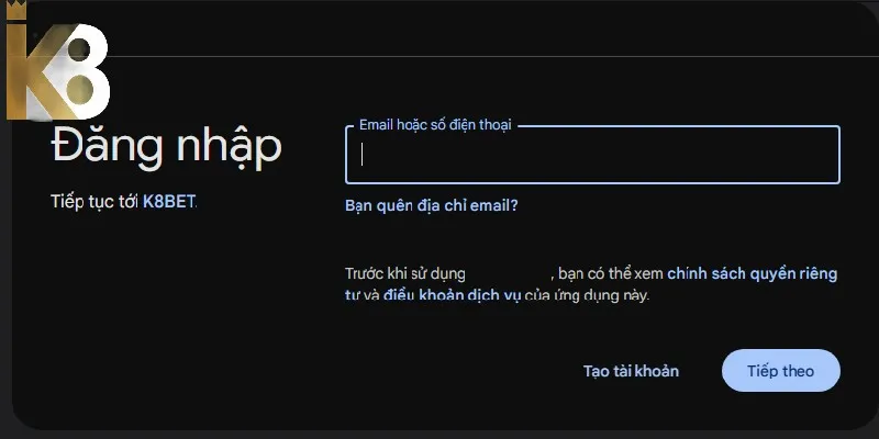 Có thể chọn đăng ký qua email và dễ dàng xét duyệt